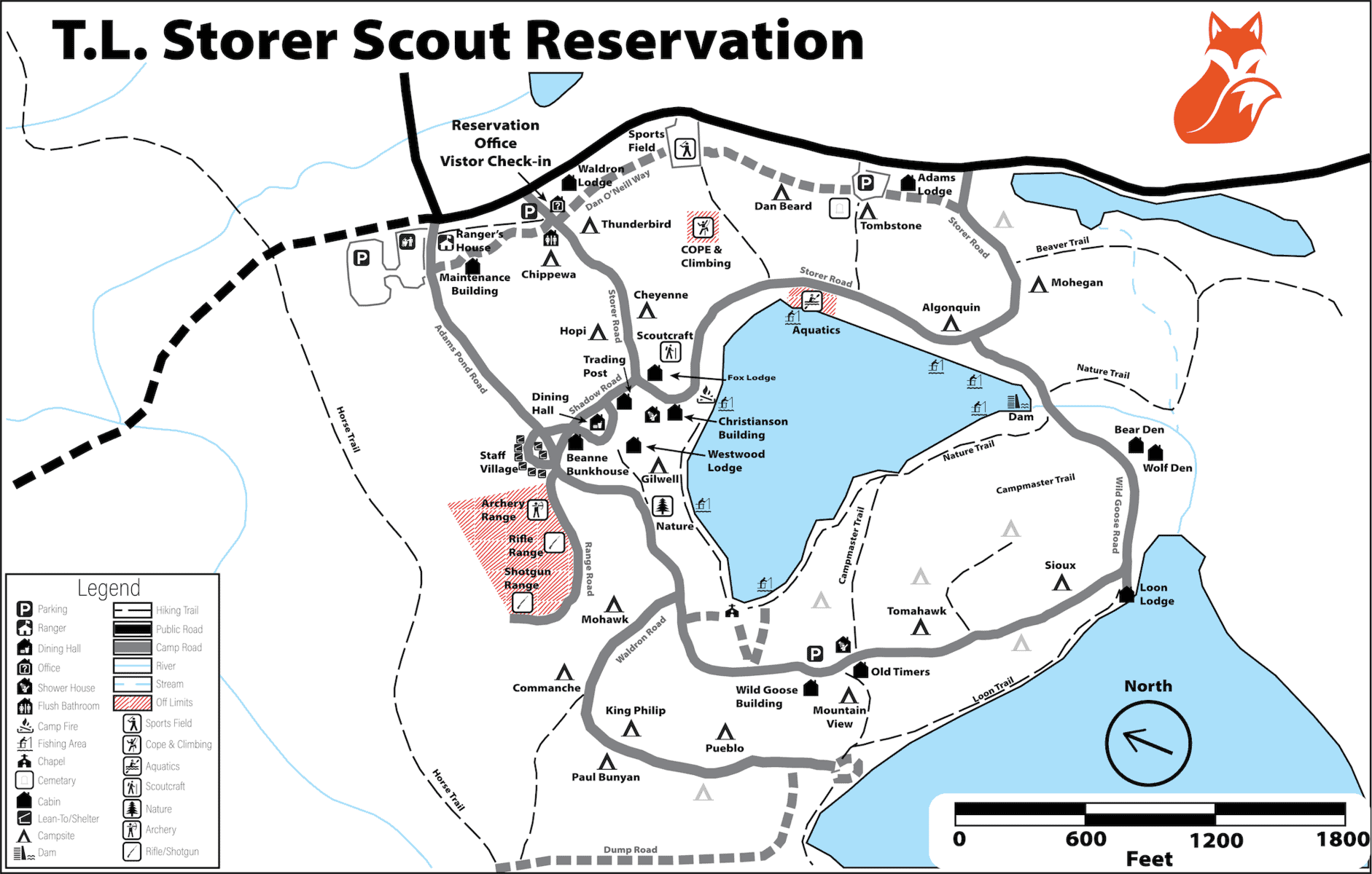 T.L. Storer Camp Map